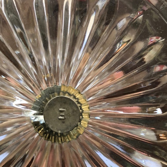 Vintage (antique) crystal layered serving dish - Picture 5 of 7